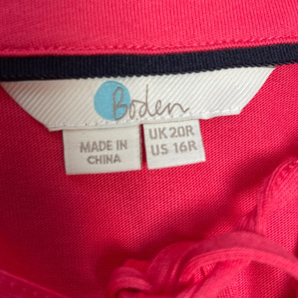 Boden Womens Catriona Embroidered Shift Dress Sleeveless Pullover Pink Size 16R - Picture 3 of 9